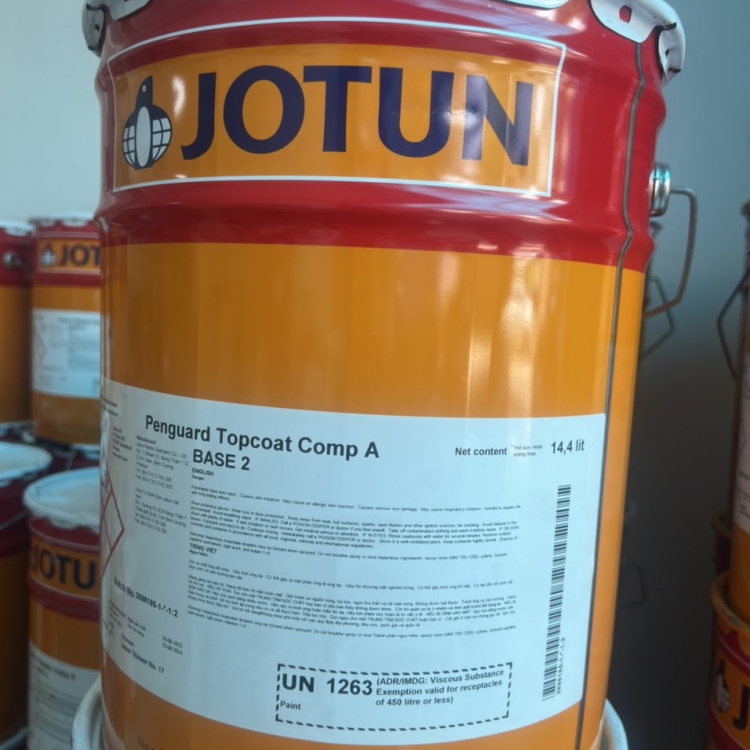 Sơn phủ Epoxy Jotun Penguard Topcoat  (Sơn phủ epoxy 2 thành phần cho sắt thép và bê tông)